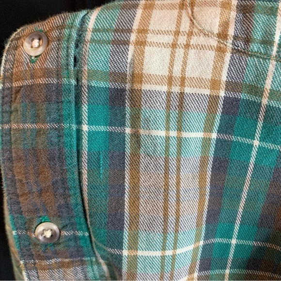 Eddie Bauer Cotton Bainbridge Flannel Men’s Button Up Long Sleeve, size XL - Picture 8 of 10